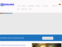 Tablet Screenshot of excellenceawardsng.com